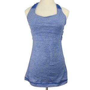 Lululemon Spin Me Blue Racerback Yoga Tank Top Size 6